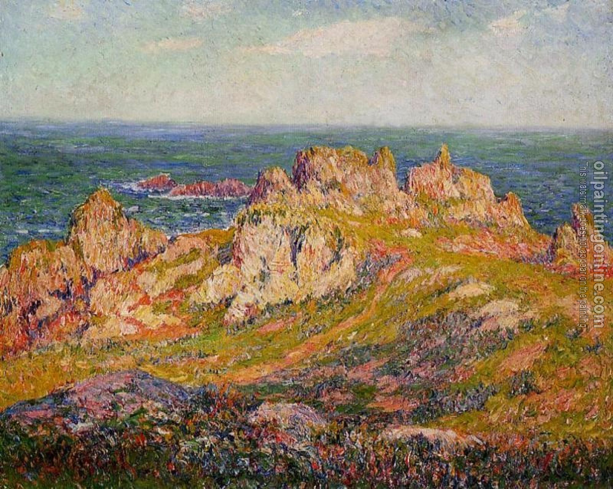 Moret, Henri - Rocks by the Sea